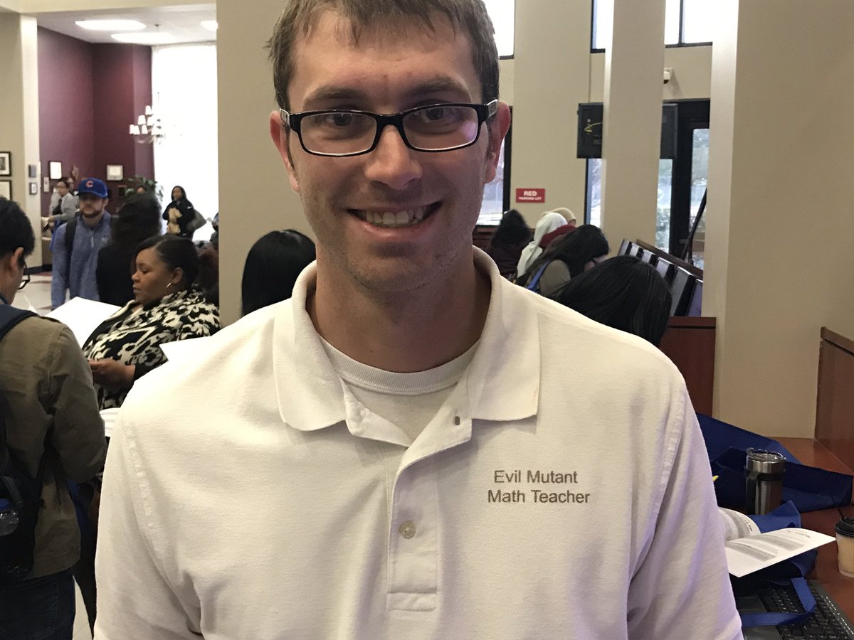 Region 4 Mathematics (@r4math) on Twitter photo And then there’s <a href="/BrianKPfeiffer/">Brian Karl Pfeiffer</a> and his take on a math-y shirt! Welcome <a href="/NISD/">Northside ISD</a> to the #r4math conference! And then there’s <a href="/BrianKPfeiffer/">Brian Karl Pfeiffer</a> and his take on a math-y shirt! Welcome <a href="/NISD/">Northside ISD</a> to the #r4math conference!