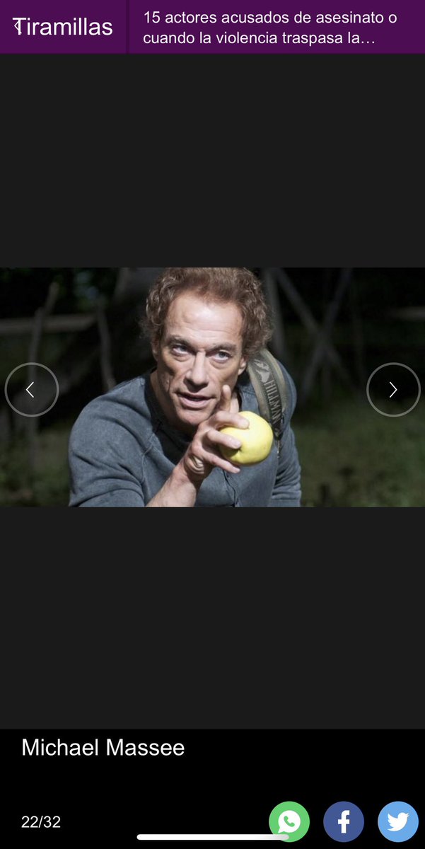 perrofieronegro's tweet photo. Michael Massee? Pues clavadito, clavadito a Jean Claude Van Damme https://t.co/MGqqYfo2kc