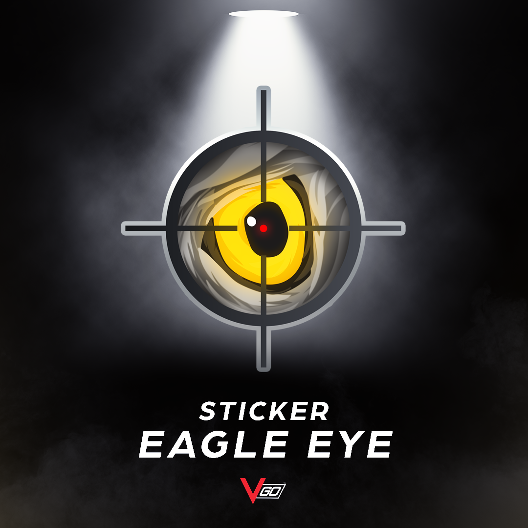 biomepsd's tweet photo. Sticker | Eagle Eye
Submission for #VGOStickers @VGO_gg contest.

First time trying to draw something, went for an eagle eye aimed by a sniper.
What do you guys think? Would you use it on a weapon? 👀 https://t.co/EBOz9wAuX9
