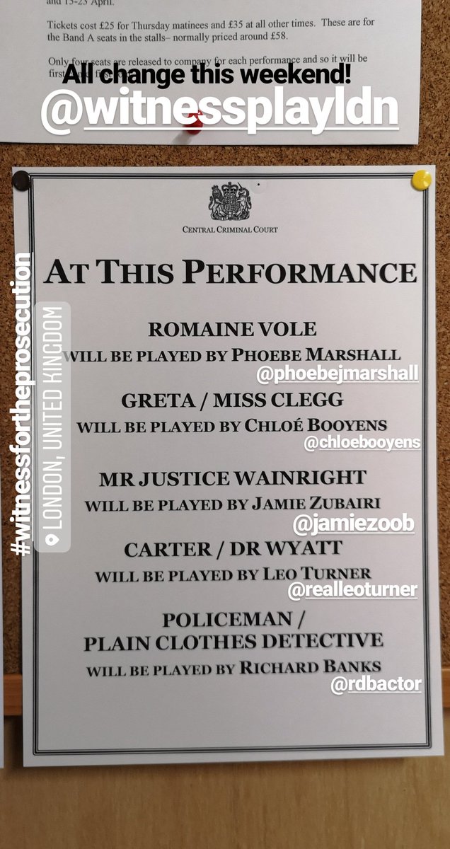 Keep warm, #actors out there! We're carrying on with 5 understudies today, thankfully all of us have done it before. Get Well Soon #EmmaRigby #ChristopherRavenscroft #actorslife