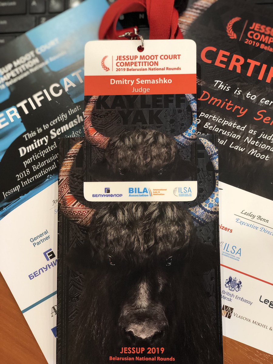 In the middle of 2019 <a href="/JessupWhiteCase/">Jessup White & Case</a>  Belarusian National Rounds <a href="/The_Jessup/">The Jessup</a> #yaktivist #jessup2019