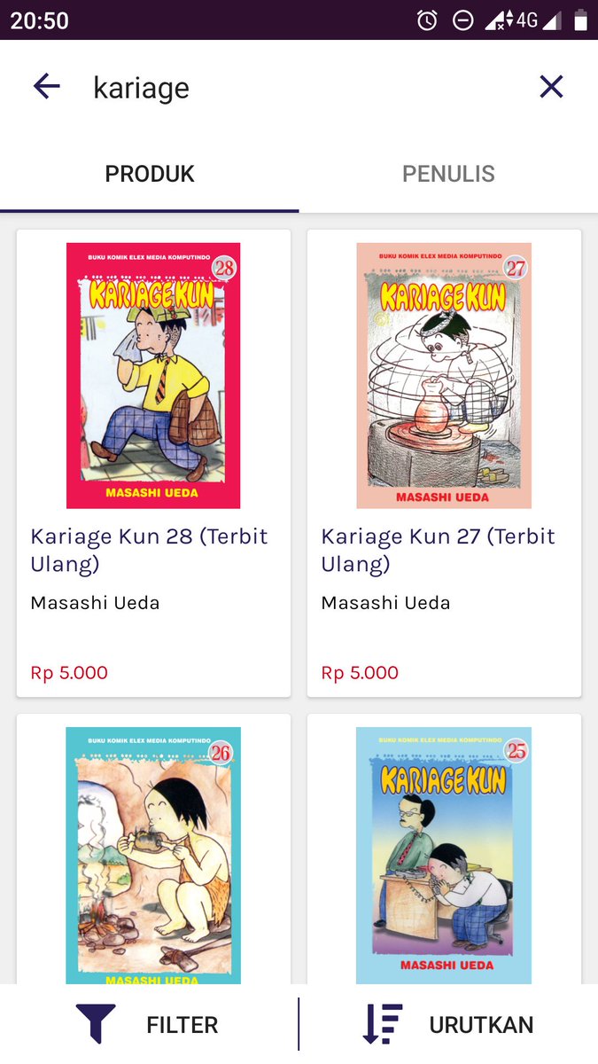 Gramediacom Kariage Kun 5 Ribu Perak Buat Yang