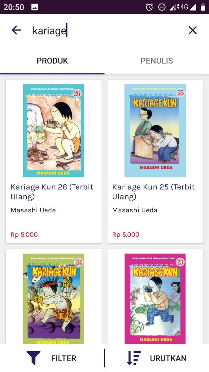 Gramediacom Kariage Kun 5 Ribu Perak Buat Yang