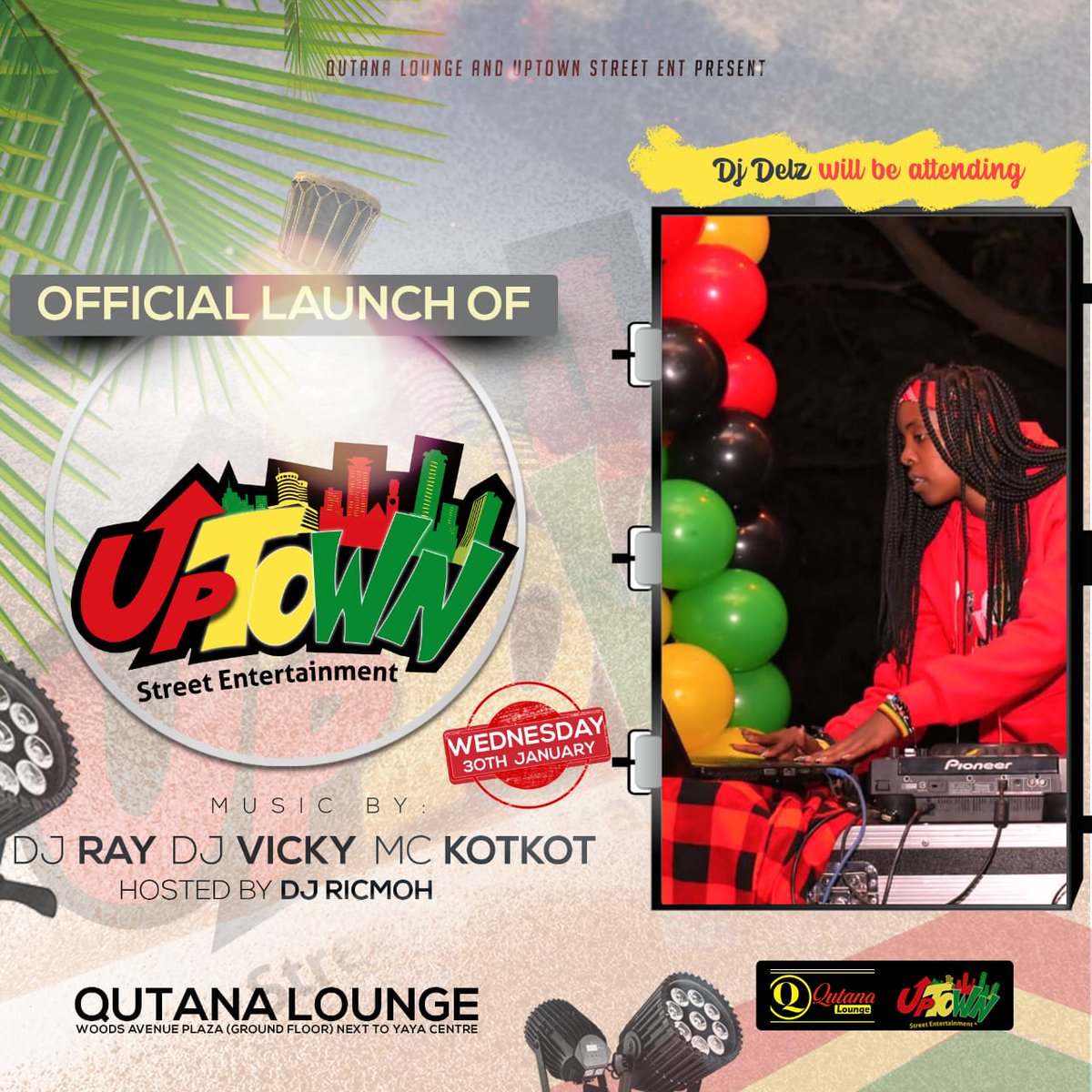 Official launch of uptown Street entertainment at Qutana lounge, Come one! Come all!