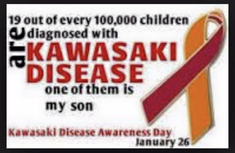CasaCatherine's tweet photo. #kdsurvivor Jan 26 is Kawasaki Disease Awareness Day.KD is an autoimmune disorder that wrecks the immune &amp; cardiovascular systems. KD is also the leading cause of acquired heart disease in children.We are raising awareness &amp;still looking for answers. My son,survivor &amp;warrior! https://t.co/Ws5sLeN1Cx