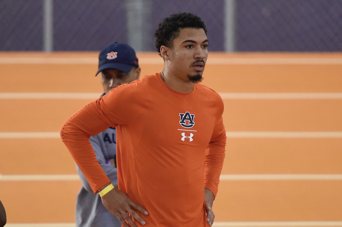 AuburnTFXC's tweet image. Not only did he win his first collegiate race on Friday, but @anthony_flash10 also tied the AU freshman 60m indoor record of 6.65 held by @Marc_Run set back in 2009!! ⚡️⚡️

#WarEagle #AuburnFast