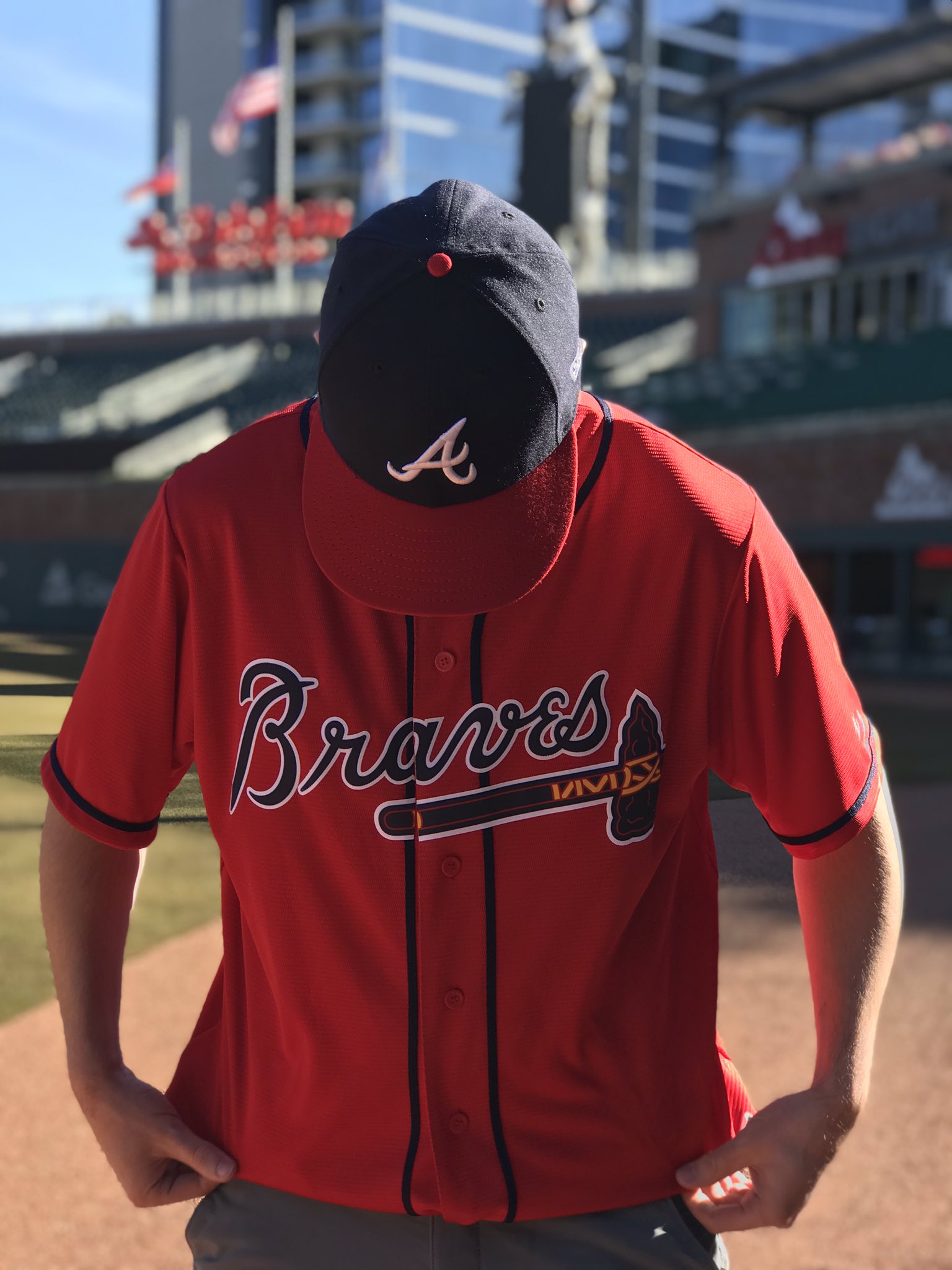 red braves jersey