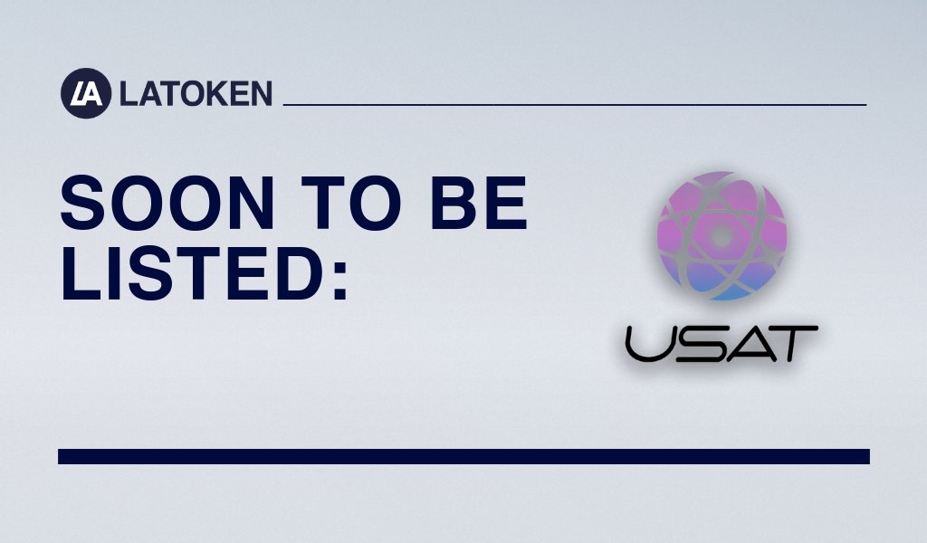 Latoken_cex's tweet photo. We are happy to announce that @USAT_Inc (USAT) will soon be listed on #LATOKEN!
The United Scientists Association of Technology Inc. operates as a digital incubator for highly profitable and novel commercial ideas. 
More on the project: https://t.co/mz9XohV6KZ https://t.co/nS6232tl7G