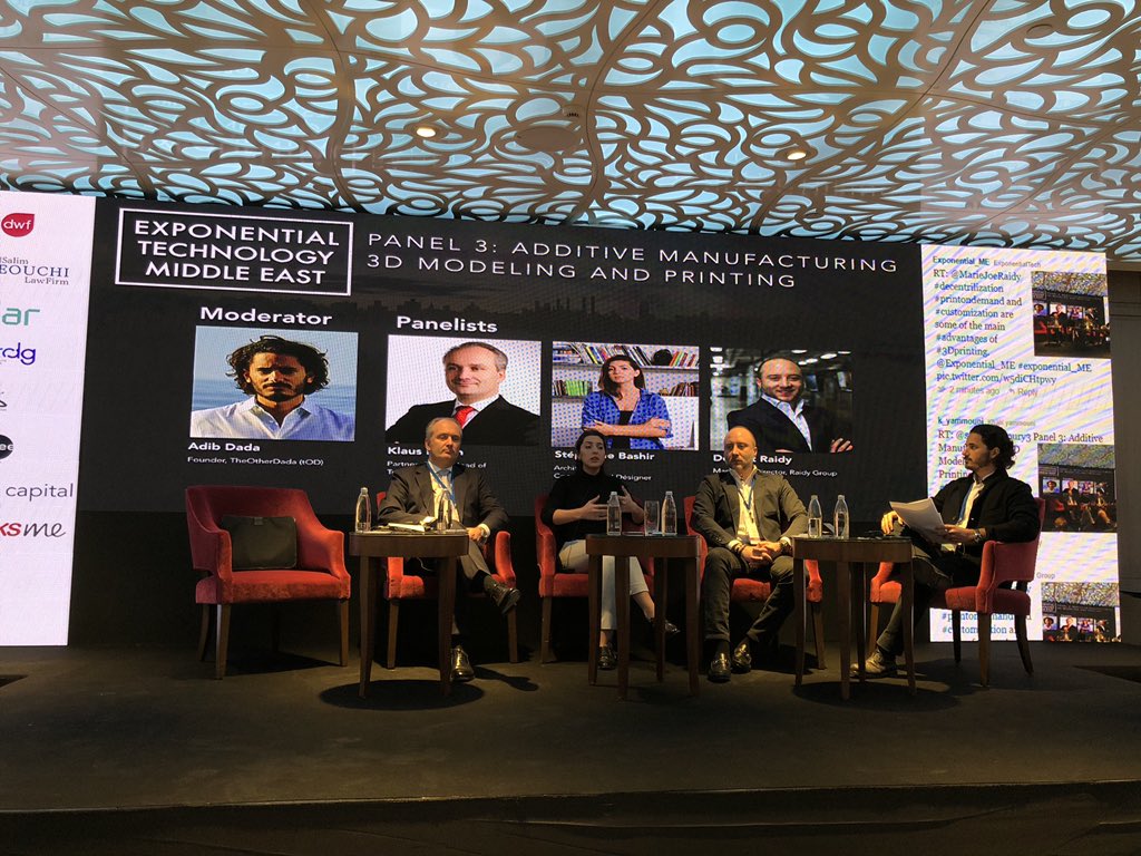 MarieJoeRaidy's tweet photo. #additivemanufacturing #3Dmodeling and #3Dprinting panel @exponential_ME #exponential_ME https://t.co/LDurfLWNaX
