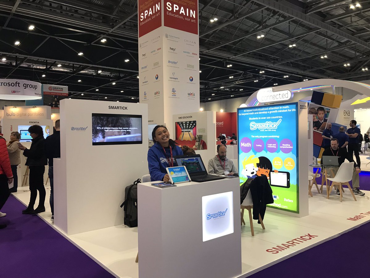 OFECOMELondres's tweet photo. Está siendo una gran @Bett_show desde todos los ángulos! Hoy es el último día y estás a tiempo de visitar a las 10 empresas del Pabellón de 🇪🇸 (D320) ¡Te esperamos! #Tecnología #educación #edutech #BETT19 https://t.co/Ba9DOujl0n