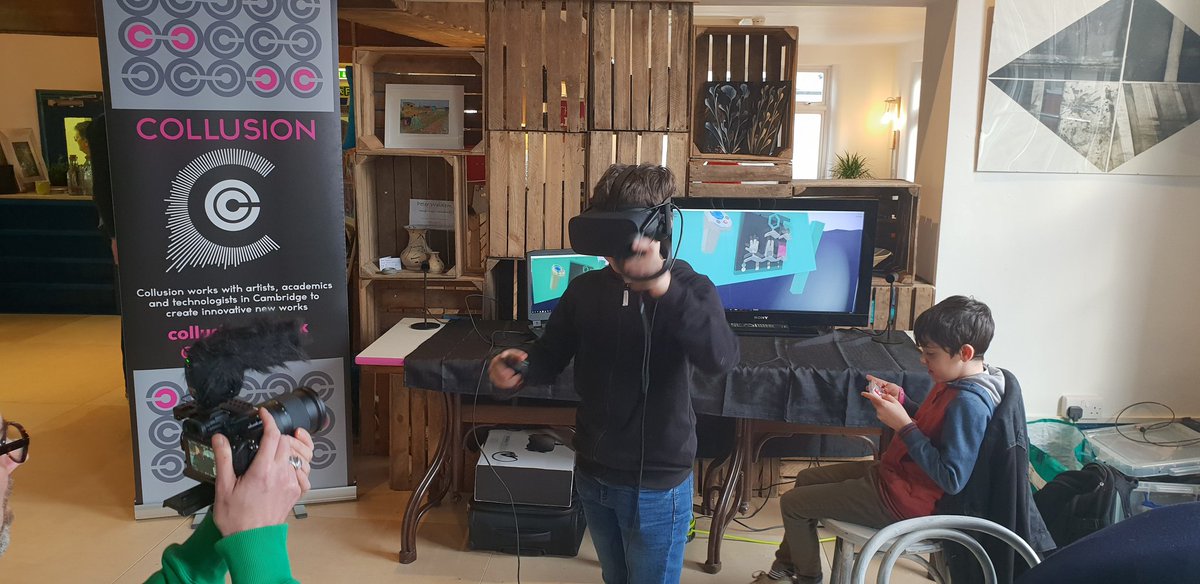 in_collusion's tweet photo. #stneots have you tried #VirtualReality? Come to our #futuretakeover today @ArtSoulStNeots 10am-3pm &amp; design something for the future &amp; add it into our #Roblox future town @Neotists @CambsPboroCA @huntsdc @becca_ https://t.co/W1QucTM751