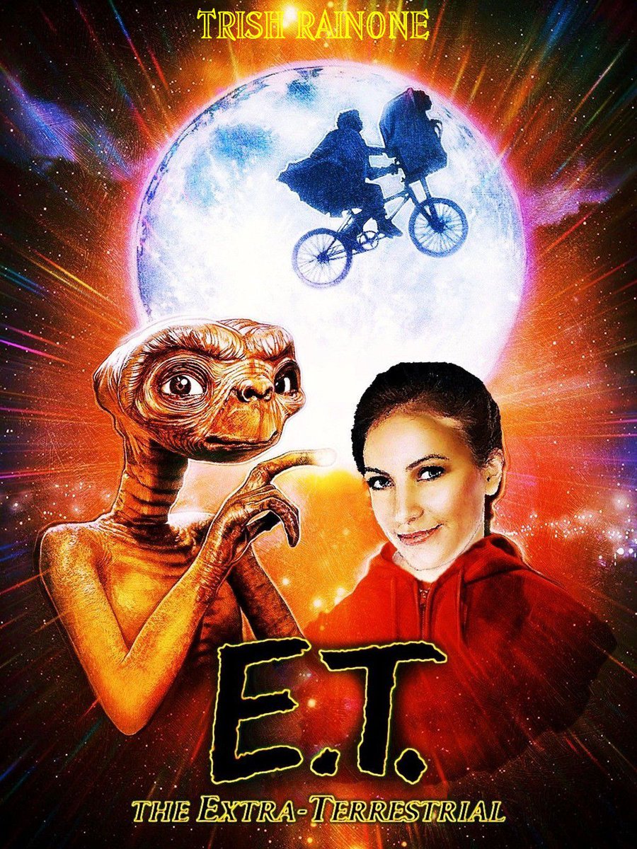 StudioWardogs's tweet image. @FansRainone 
The fake and the real poster E.T. THE EXTRA-TERRESTRIAL 🎬 📺 🎞️ @comedytrish 🍁 ☕ @trishrainone1 🇨🇦 🧀 ☕ 🍿 #trishrainone #comedytrish #FansRainone