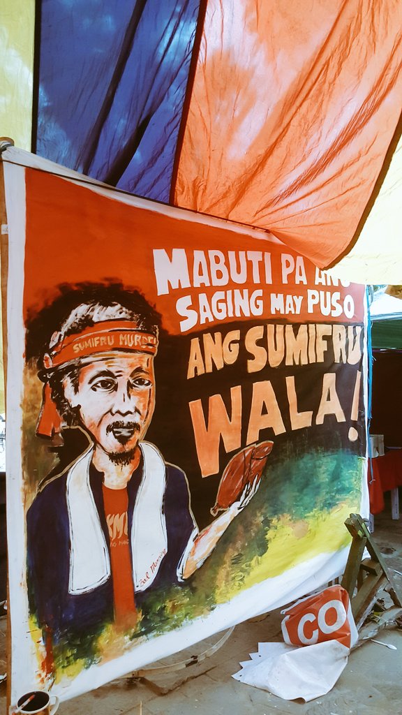 Tumungo rito sa Liwasang Bonifacio para sa ilang kultural na pagtatanghal. Pakikiisa sa laban ng mga manggagawa ng Sumifru ✊

Manggagawang kontraktwal, gawing regular! 
Martial law sa mindanao, lansagin!
