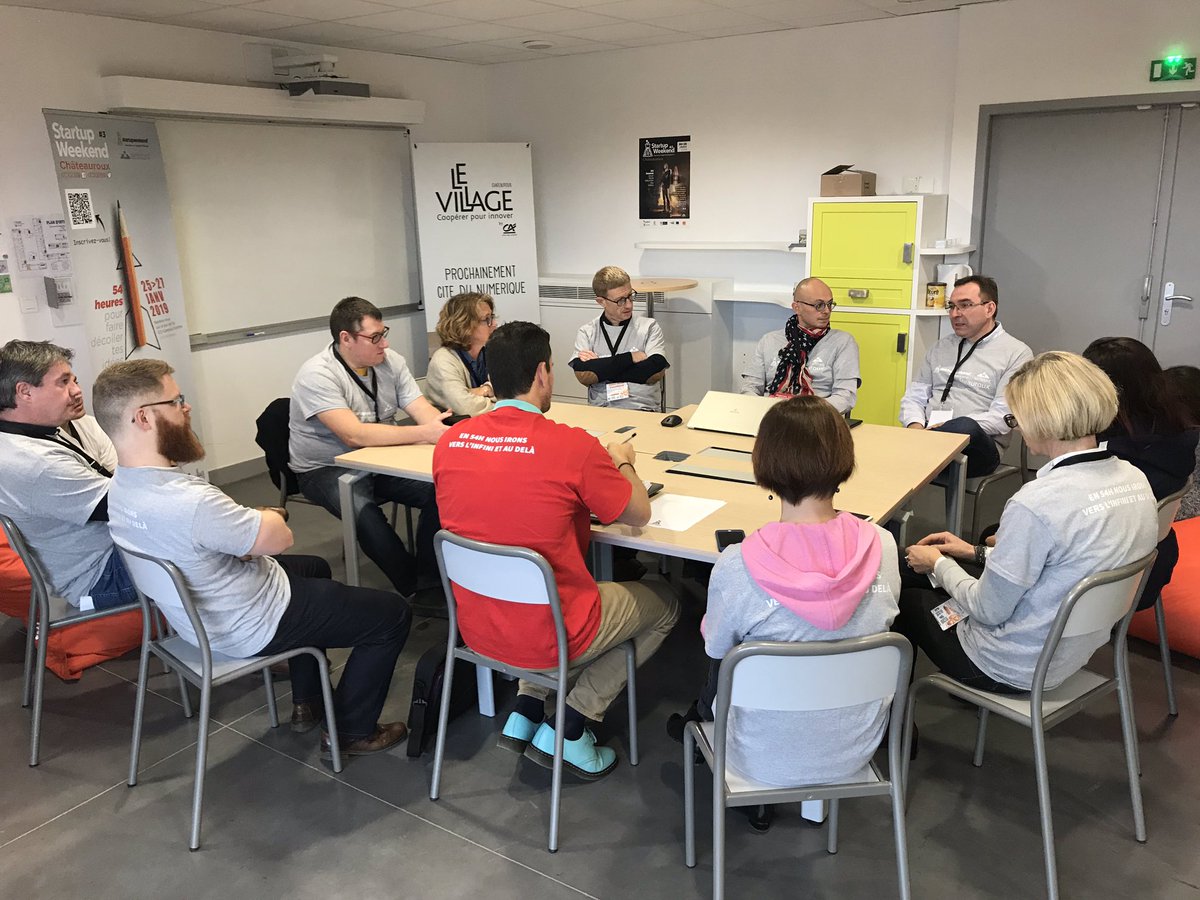 cci_indre's tweet photo. Merci aux Mentors référents &amp; experts du #StartupWeekend de #Chateauroux pour leurs conseils avisés &amp; leur soutien aux équipes du #SWChtx2019 de #Chateauroux #StartupWeekend #SWChtx #Innovation #Entreprenariat #Startup #Innovation #HUB36 #HEI #CampusCentre #TechLoireValley #Indre https://t.co/cL1gbvP478
