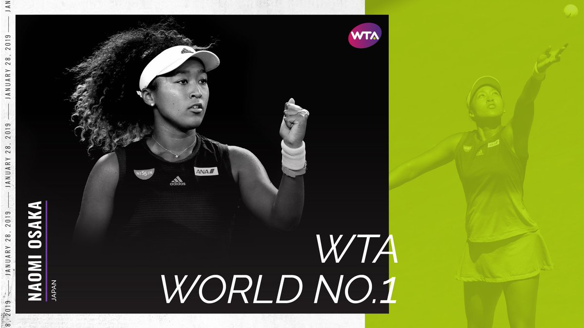 WTA's tweet photo. 🚀
@Naomi_Osaka_ is the brand-new World No.1️⃣!

#大坂なおみ
#AusOpen 

READ MORE >>>
https://t.co/x7zafpLLAB https://t.co/KwwCorwOia