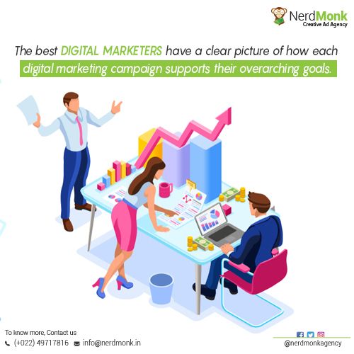 nerdmonkagency's tweet photo. The best digital marketers have a clear picture of how each 
digital marketing campaign supports their overarching goals.
E-mail: info@nerdmonk.in⠀⠀⠀⠀⠀⠀⠀⠀⠀⠀⠀
#NerdMonk #Creative #Design #Business #Growth #Advertisement #Digital #illustration #digitalmarketing https://t.co/PK6kqEnFt2