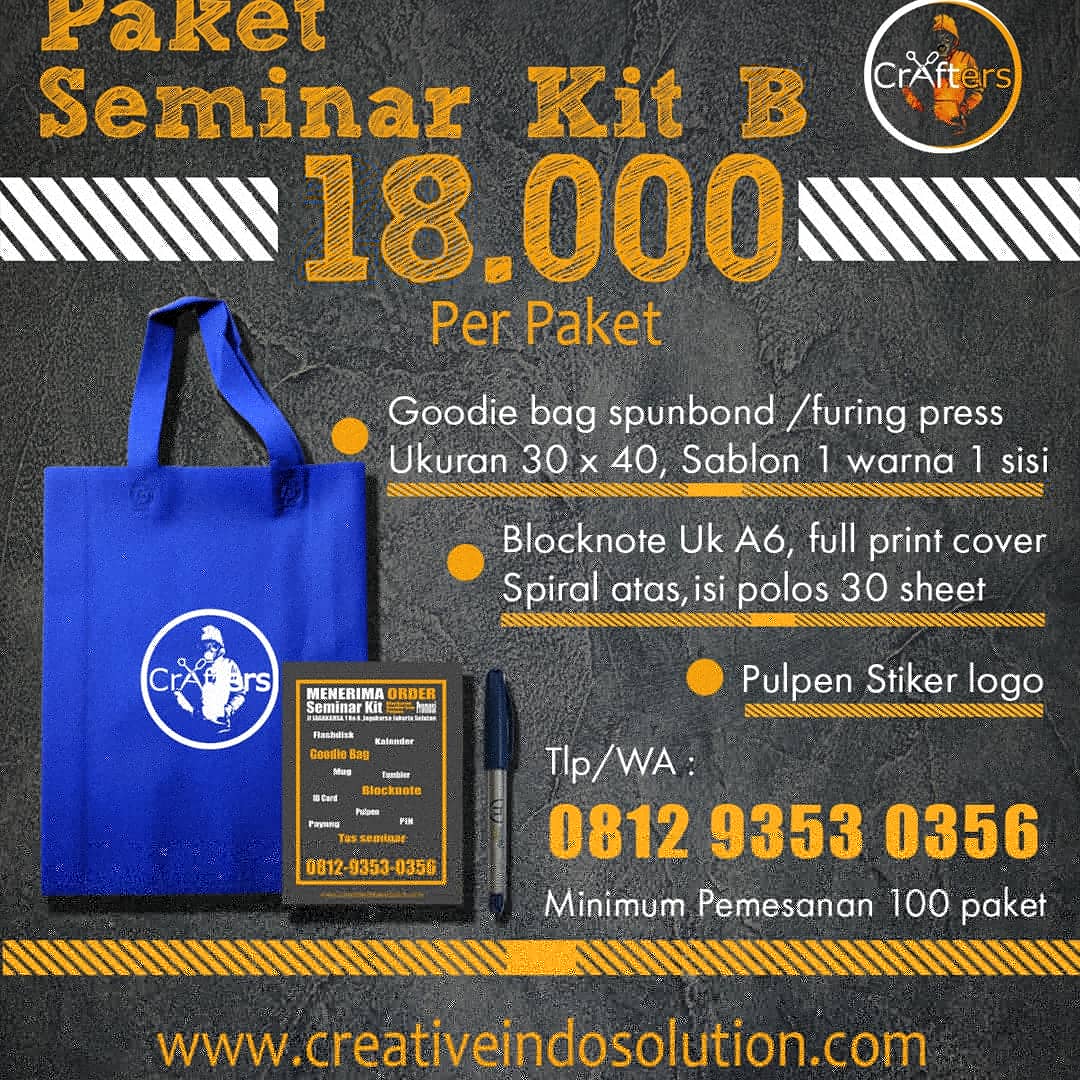 craftersss's tweet photo. selamat mlm
seminar kit nya, mungkin butuh buat event nya, bisa jg tas goodie bag custom jahit atau dengan bahan yg lain, d600, blachu, kanvas
https://t.co/9thKJvvlQg https://t.co/59lNIORTU9