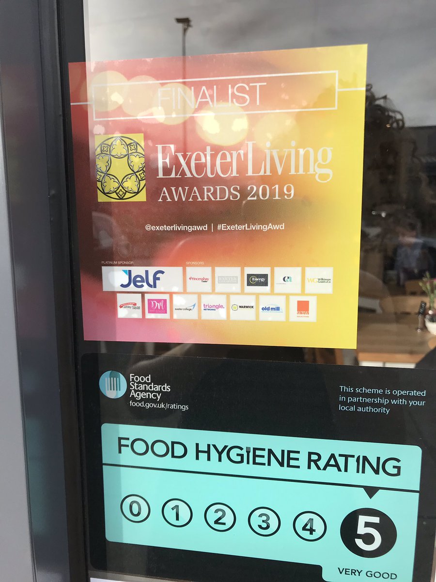 So happy to have received our #exeterlivingawards finalist sticker🤩in pride of place. Looking forward to a great night in March