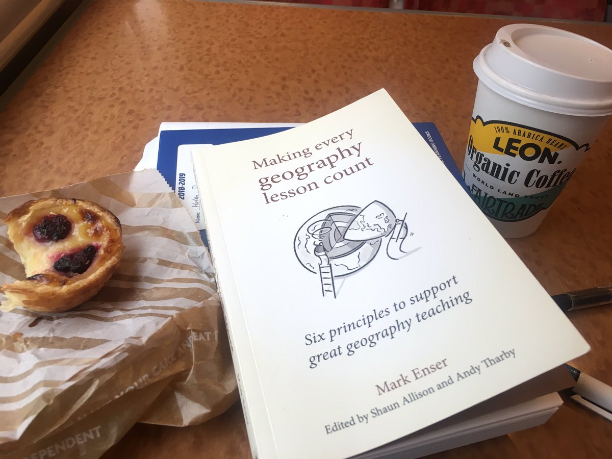 Escaped the kids for a rare trip to London to meet Uni friends for lunch. Using the quiet time for some much needed CPD #MEGLC <a href="/EnserMark/">Mark Enser 🌍</a> #geographyteacher