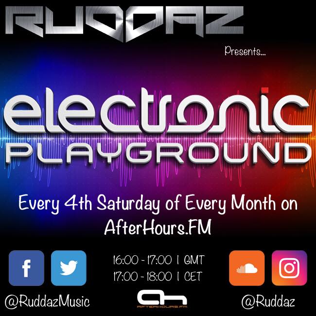 iAmRuddaz's tweet photo. Join me from 4pm today on @AfterhoursFM 4 this months instalment of #ElectronicPlayground #EP027 Music from @SheridanGrout, @GXD_Music, @danstonemusic, @FerryTayle plus many more as well as my latest release #NeedYouNow on @AVARecordings #trancefamily https://t.co/IpRYMQ6PqG https://t.co/FTz8otis8J