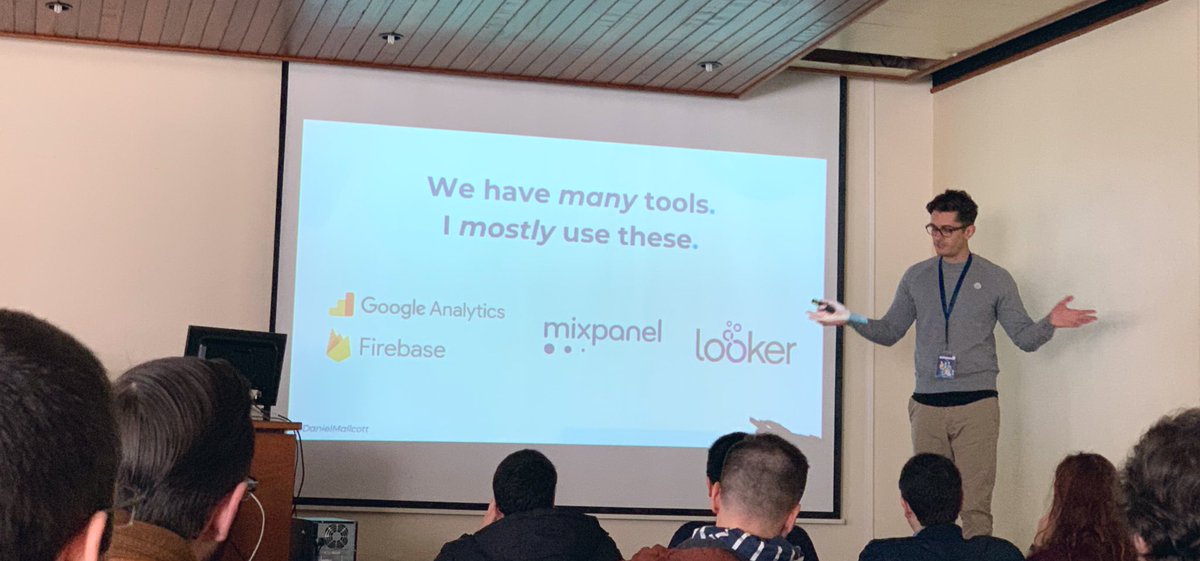 <a href="/DanielMallcott/">Daniel Mallcott</a> from @TransferWise giving us insights about your users.
#DevFestPorto #GDGPorto