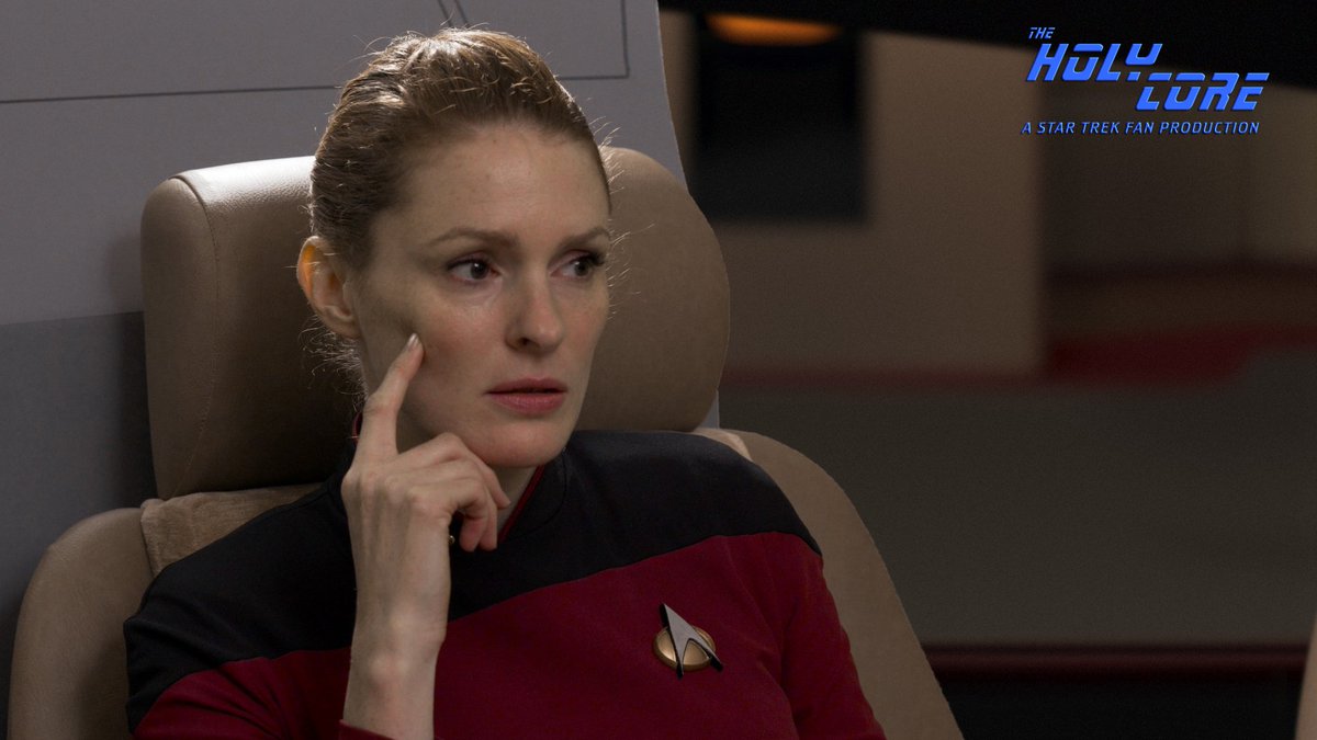 StarTrekFilm's tweet photo. We're continuing to work hard on post production for #TheHolyCore our #StarTrek TNG era fan film. Trailer coming soon! Please spread the word and RT :-) @larrynemecek @fan_film_factor @MikeOkuda @Marina_Sirtis @jamescdyer @alexabrown @IDatedFabio https://t.co/FUO2Am3MJG