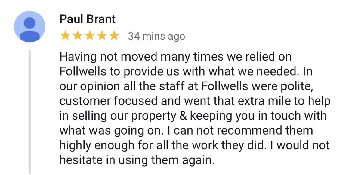 Fantastic customer review 🤩#fivestarservice #fivestarfollwells