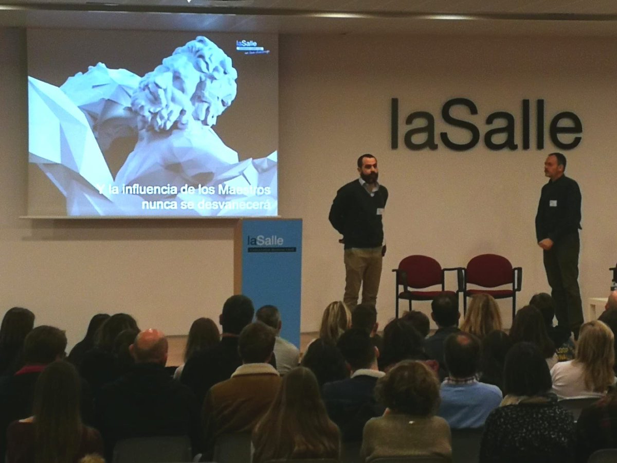 LaSalleBCN's tweet photo. Hoy hemos presentado por primera vez nuestro nuevo grado en Artes Digitales, las nuevas bellas artes para el tercer milenio #JPOLaSalle https://t.co/7K2JYKUPlX