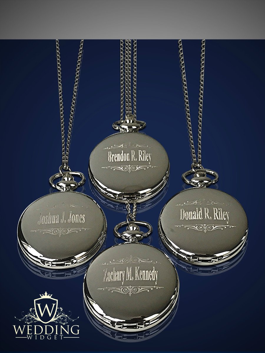 WeddingWidget's tweet photo. Personalized Pocket Watches, set of 4 Bridesmaid gifts, Groomsmen gift, Wedding gifts, His and her gift, Gifts for men, Groomsman gift set https://t.co/8KbuSolWth #giftsforhim #bridesmaidgift #bestmangift #mensweddinggift #groomsmengift #groomsmangift https://t.co/qcdRt1cKC2