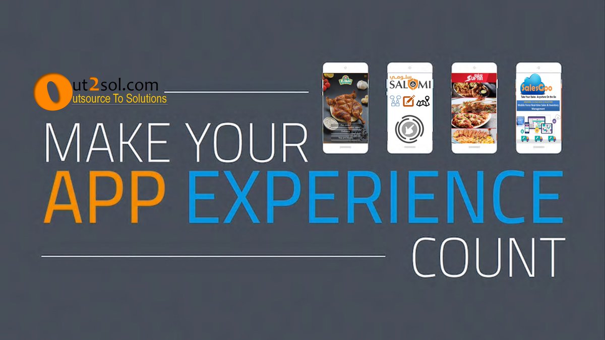out2sol's tweet image. Make You #APPExperience COUNT by Out2Sol.com