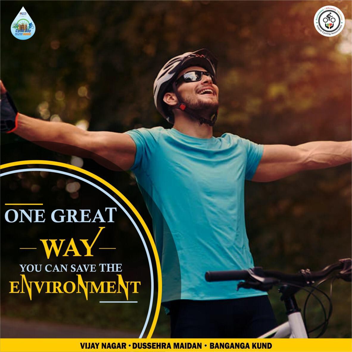 icaindore's tweet photo. कल आ रहा हैं सक्षम साइकिल डे सुबह 6:30 बजे... 
Sunday 27 january 2019
Green ride starting point
Vijay nagar, Dussehra maidan, Banganga kund

To Participate - 
Call - +91 6269597720, 6269597721

#IndoreCycleday #Indore #Cycling🚵‍♀️🚵‍♂️ #Indorecycling #SaveEnviornment https://t.co/vTSAjEeadV
