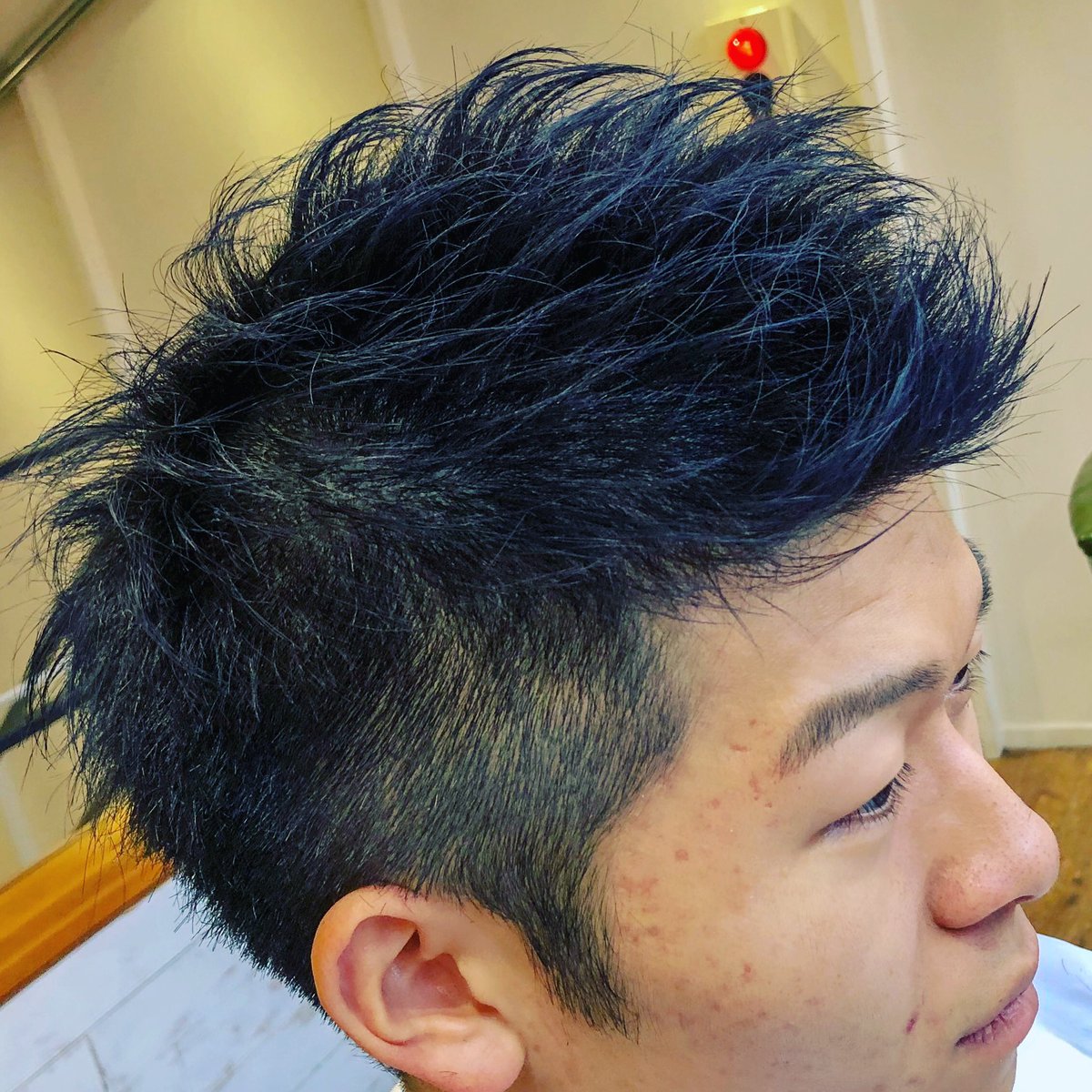 West Side Standard Ar Twitter ショートジェットモヒカン カラーはディープネイビー 激シブスタイルです T Co Q4hwxxac6k 大阪 メンズカット ダブルドライカット ジェットモヒカン 登坂広臣