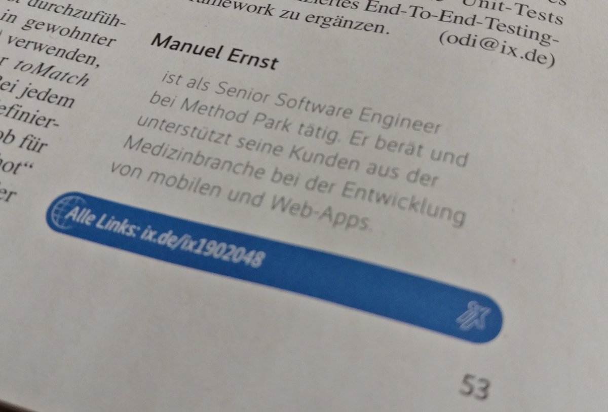 seriousManual's tweet photo. I guess I am an author now.... #react #jest #enzyme #ix #unittesting
@methodpark
#lovemyjob #liebewasdutust https://t.co/VNDSba8cMO