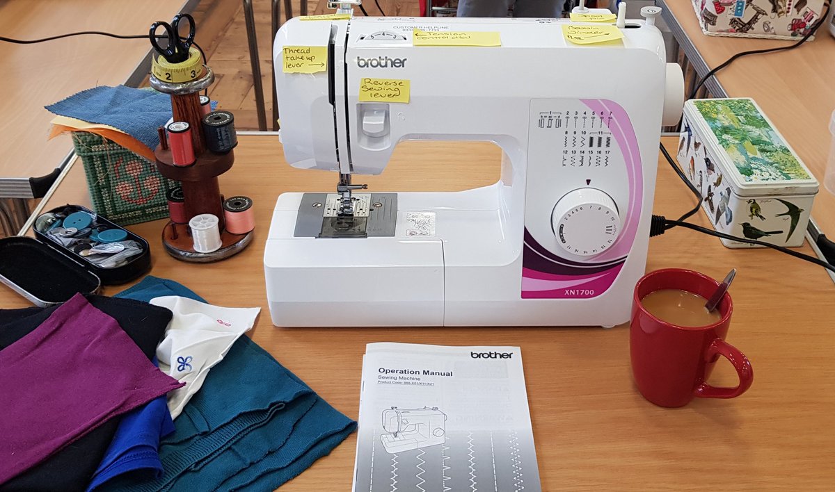 silver_orchid_'s tweet image. That's me set for the day at my first Saturday sewing social with   @letsgosewing Thank you ladies!! 
#newsewingmachine #newbie
