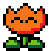 das_jonny_'s tweet photo. For today's theme I made a Mario #FireFlower which was a pretty important flower helping me in my childhood (and still does now) @Pixel_Dailies #pixel_dailies #flower https://t.co/EbgFmAFr7A