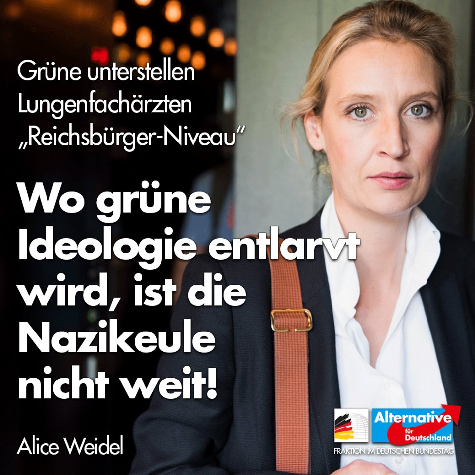 Alice Weidel on Twitter: "Uns offenbart sich ein Blick hinter die grüne Alice Weidel on Twitter: "Uns offenbart sich ein Blick hinter die grüne