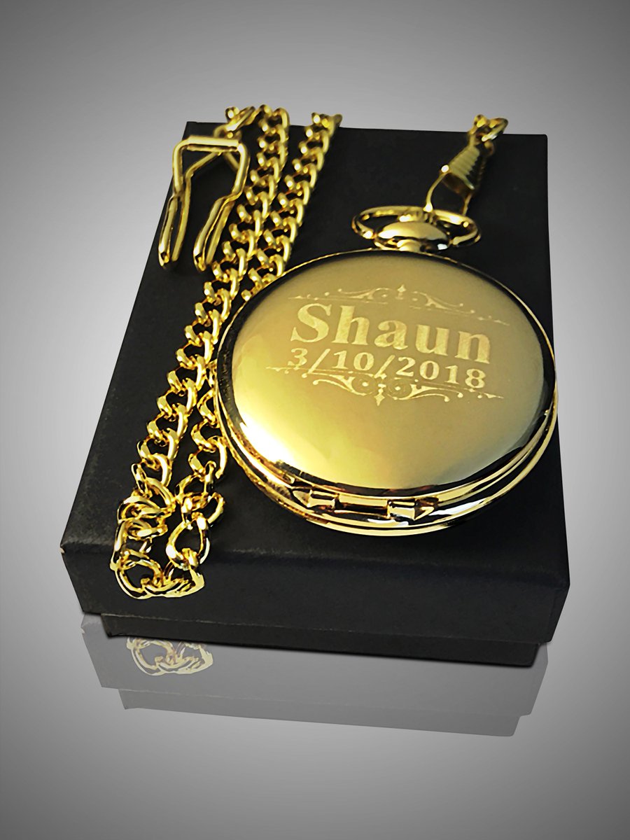 EternityEngrave's tweet photo. Engraved pocket watch, Gold Best Man &amp; Officiant Pocket watch in gift box, Groomsmen unique gift, Wedding gifts for him https://t.co/FxHtqv2BsZ #groomsmangifts #groomgift #giftsforwedding #weddinggifts #bestmangift #CoolBridesmaidGift https://t.co/a1CoIATK8C
