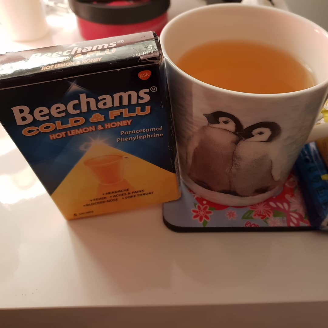Katymusiclover's tweet image. Feeling under the weather - gonna stay in warm &amp;amp; dose myself up to get better 🤧 #kleenex #beechams #olbas #mentholrub #soothers #trigeminalneuralgia