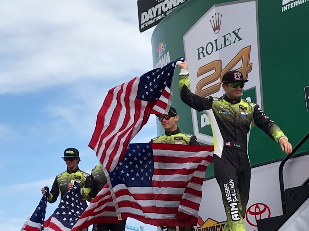 All-American @AVSautosport team! 🇺🇸 #Rolex24