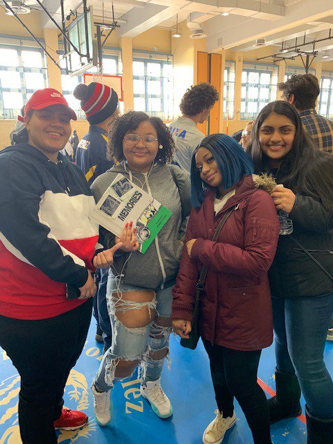 EMS562's tweet photo. Shout out to our amazing #alumni who came back to see us yesterday! Our current basketball team played our graduates. Special shout out to our first graduating class who are #seniors and #collegebound! https://t.co/PiFXRcvcEx