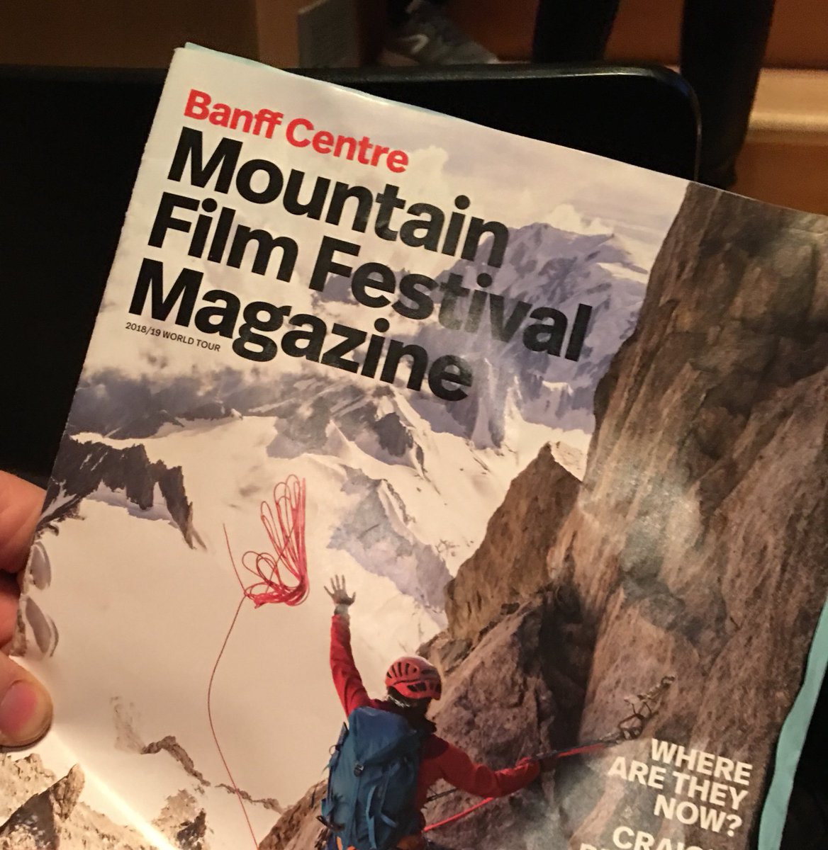 DrewKenworthy's tweet photo. Checked out the #banffmountainfilmfestival. Some  pretty sweet films. Always inspired. Because... Hopefully next year we will be here again watching my documentary. #filmmakinggoals https://t.co/7TWEKLHP8e