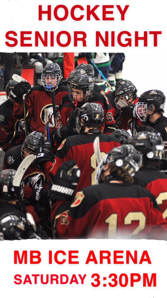 SIWolfpackHKY's tweet photo. Come out to @MBIceArena and support the boys this afternoon at 3:30. Get there early. Go Pack!🐺 https://t.co/iyYT0tilUr