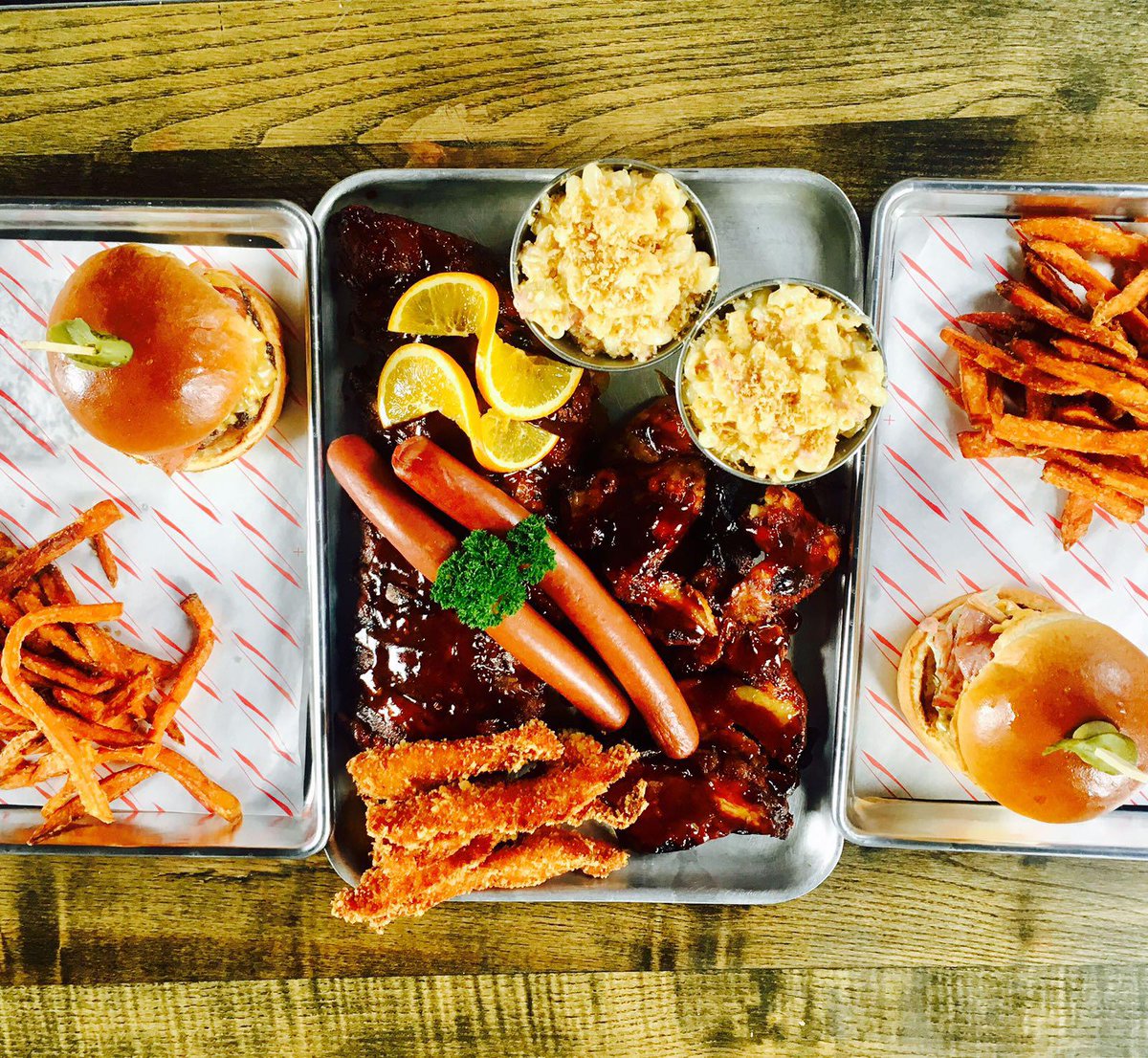 It's finally #Payday week! Treat yourself to a Dept Meat Tray. 

Pulled Pork, BBQ Brisket, Buffalo Wings, Baby Pork Rib 1/2 rack, Coleslaw, Mac &amp; Cheese...

We won't tell anyone you ended Veganuary early. Book your table now 👉  bookings@deptmeat.co.uk or call 01604 204777.