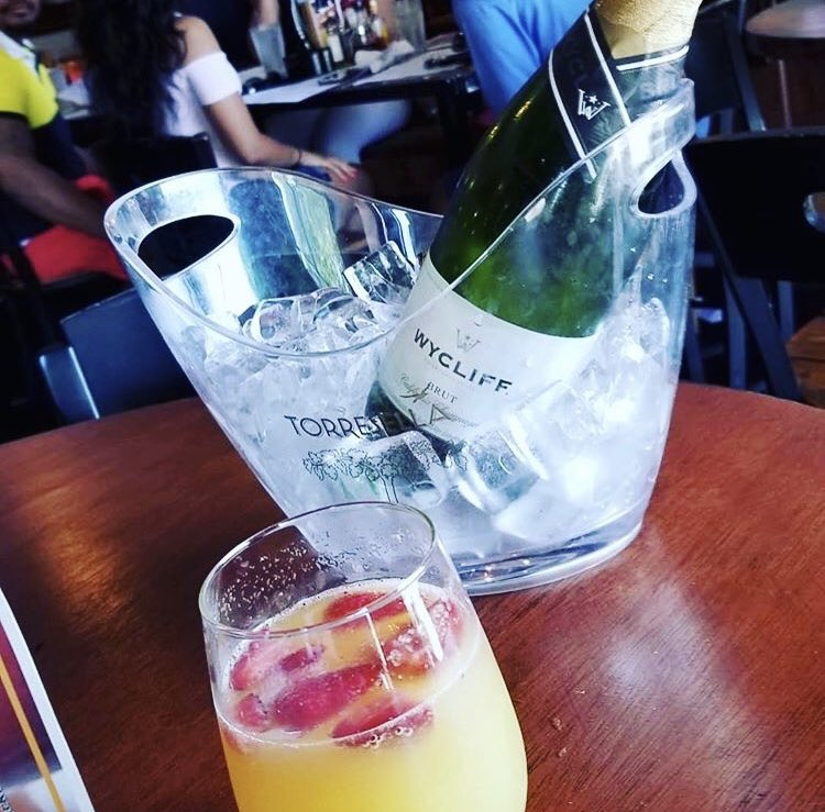 DinosLounge's tweet photo. But, first... #Brunch. 
9-3pm 🥂 #Ferndale https://t.co/kkrEzBMfFa