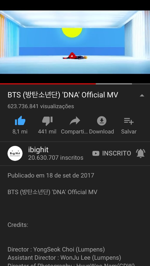 studiogh1bli's tweet photo. Vcs querem apreciar uma obra de arte ??? Fácil , vão no YouTube e digitem DNA-bts e assistam o mv @BTS_twt #DNAISSTRONG https://t.co/PpquFec9UN