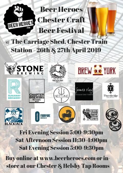 realbeerheroes's tweet image. Introducing Beer Heroes Chester Craft Beer Festival at the @CarriageShed on the 26th &amp;amp; 27th April 2019. Over 100 Craft beers including Cider, Prosecco and Cocktail bars with awesome street food. Tickets now on sale at beerheroes.com.
🍻✊️