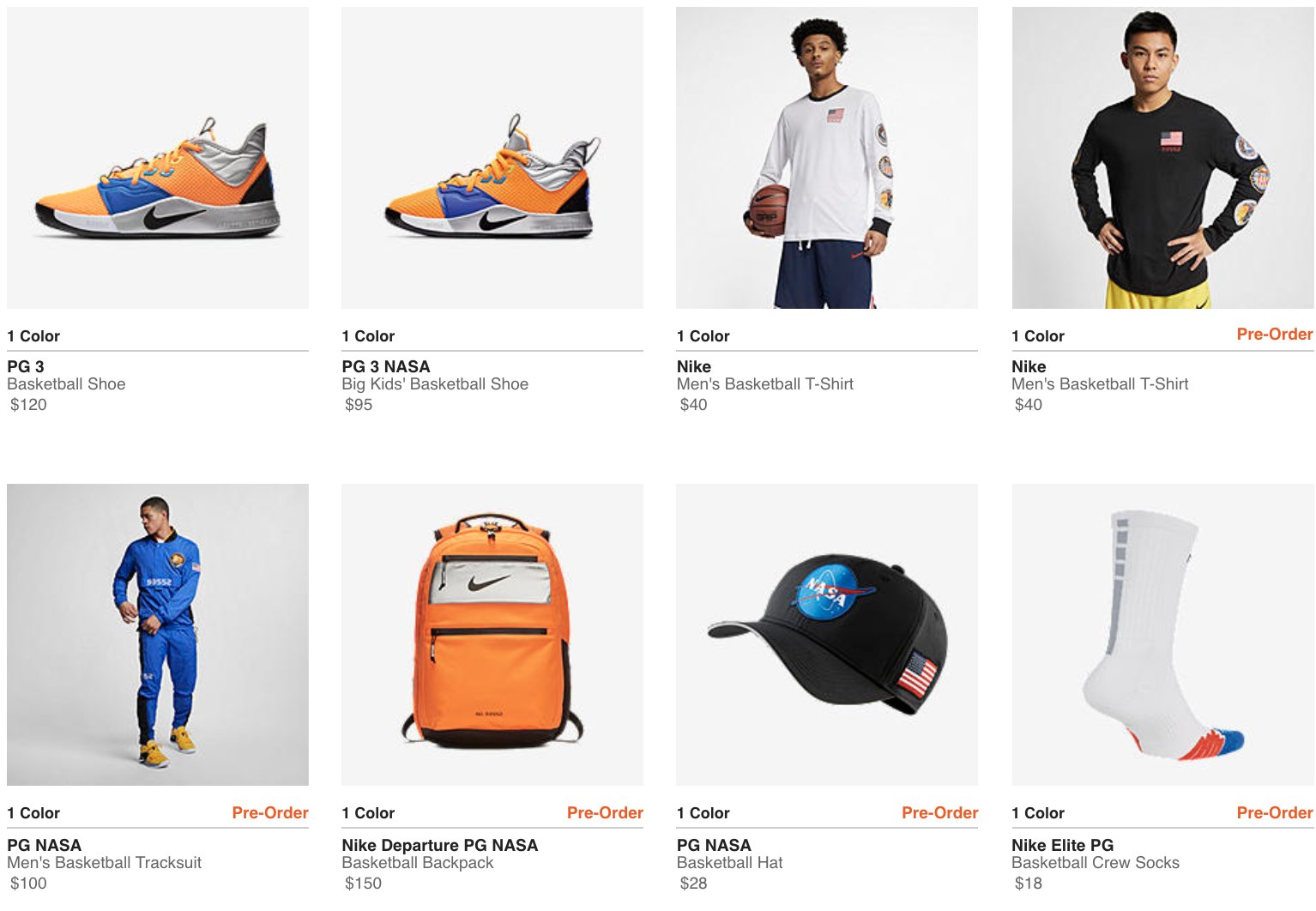 Pg nasa backpack online