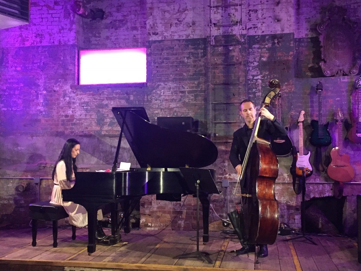 With bassist <a href="/ClovisJazz/">Clovis Nicolas</a> at Spectrum, Brooklyn. #jazz #jazzpianist #bass #grandpiano <a href="/jazz/">Jasmine</a>