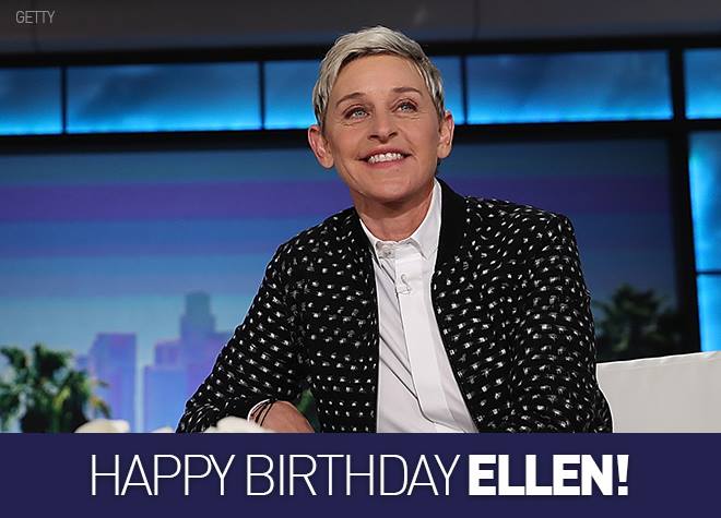 Join us in wishing a happy birthday to Ellen Degeneres! 