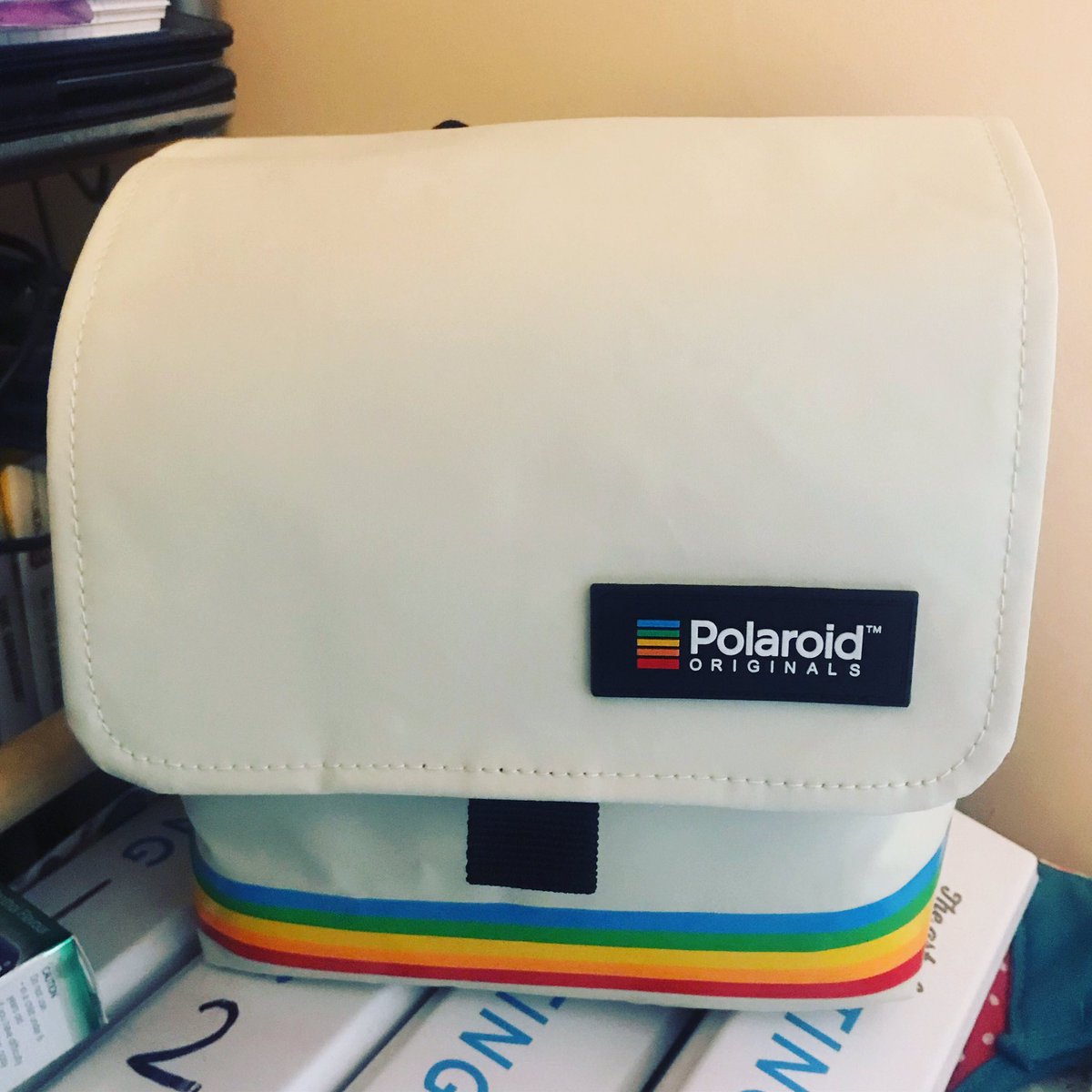 disneymebloggin's tweet photo. Love my new #Polaroid camera case. I can get my camera, a pack of film, charging cable, the manual and any Polaroid’s I take, in it! Love the retro feel to perfectly match my retro camera too ❤️ #polaroidonestep2 #retro #photogr https://t.co/fsTrqJf914